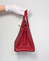 Birkin 25 Veau Togo Leather in Rouge Grenat, £10,500, Handbags, Red, Side view